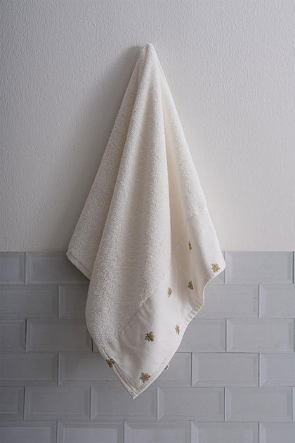 Bee Life Bee Embroidered Face Towel (50 x 90 cm)