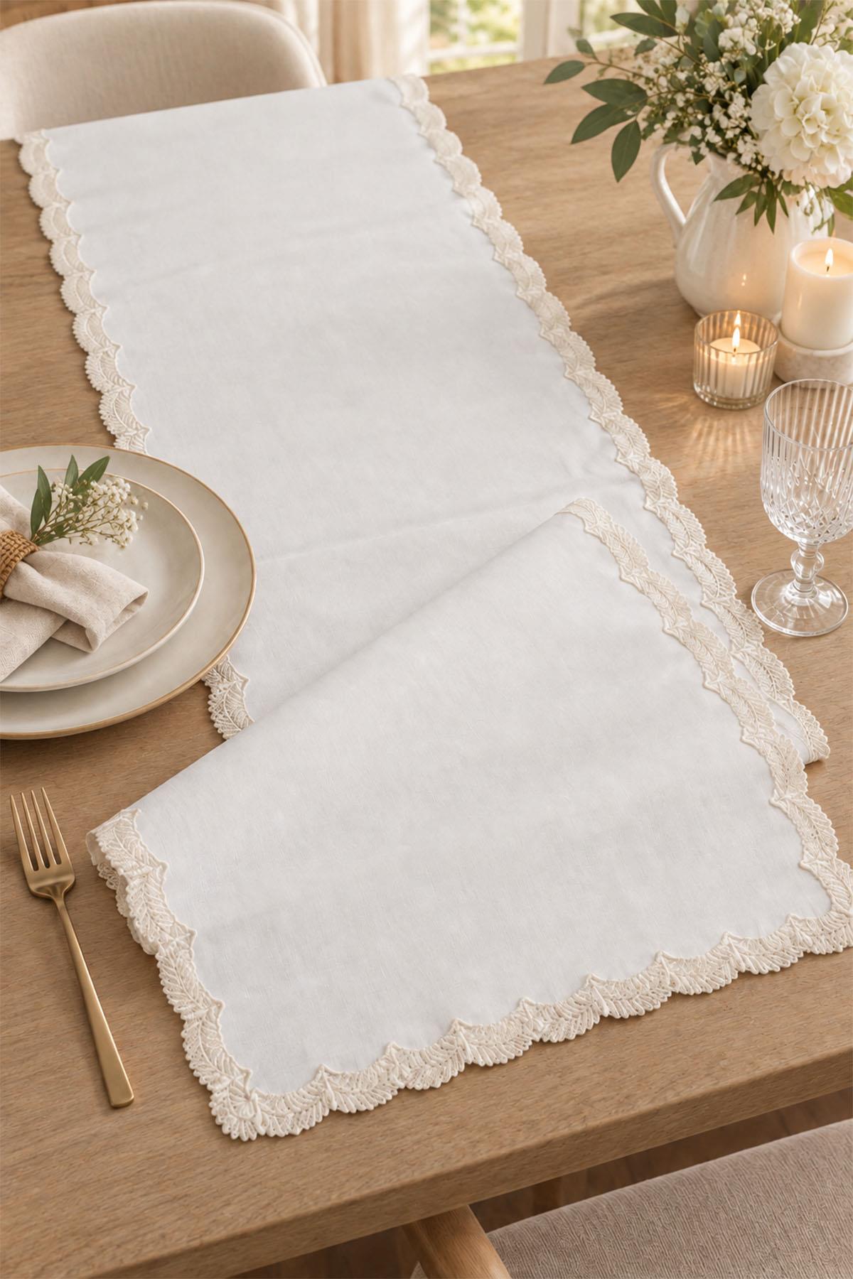 Elegante Embroidered Stain-Resistant, Easy-to-Care Runner (40 x 140 cm)