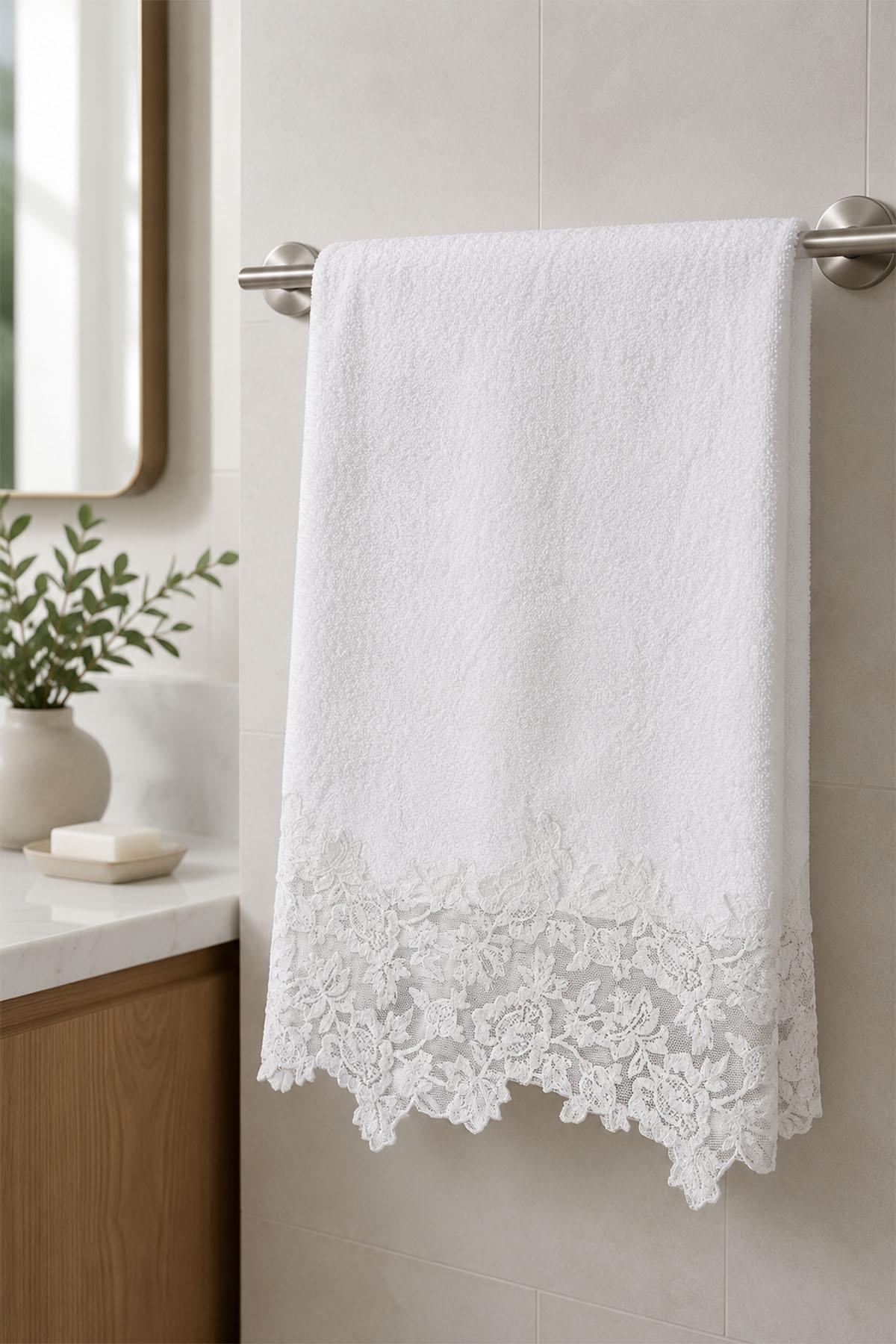 Öykü Lace Hand Towel (30 x 50 cm)