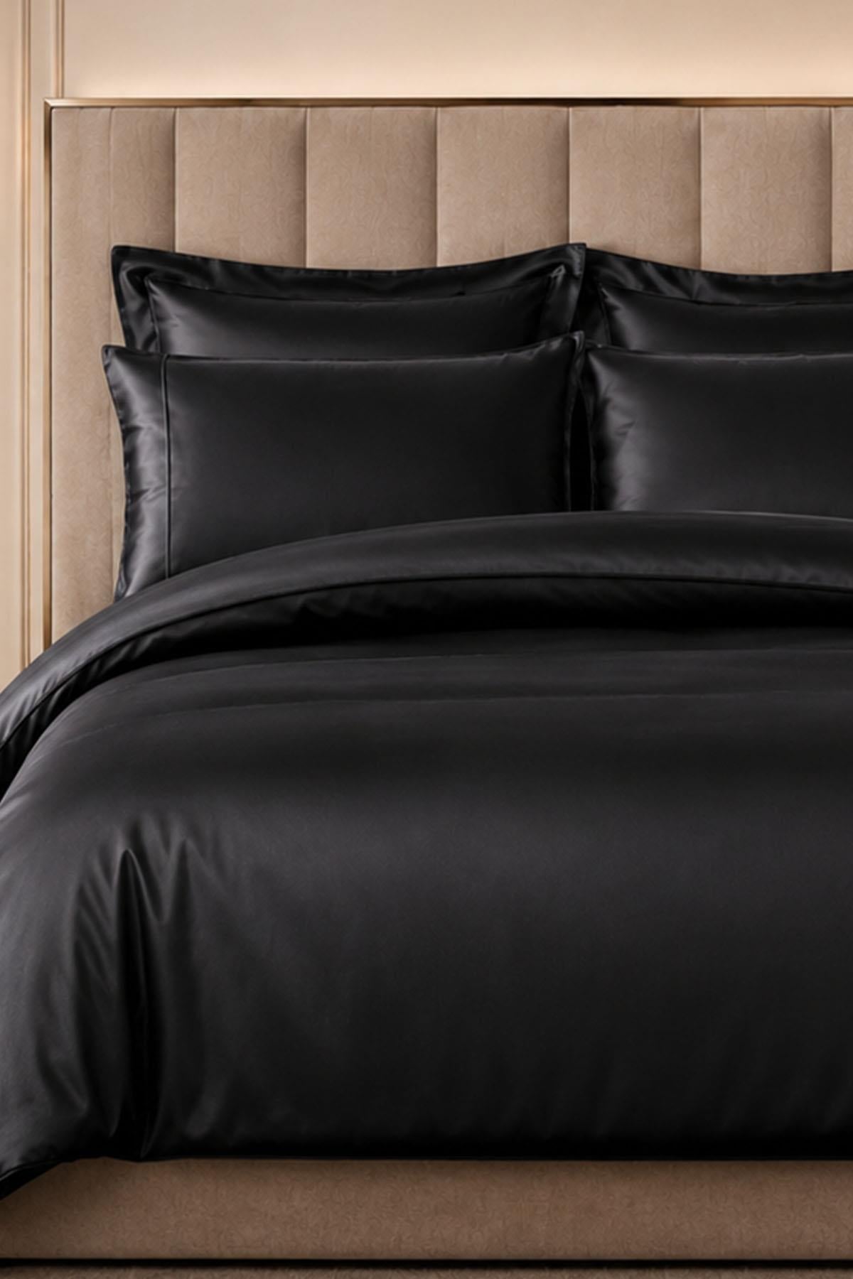 Alix Piped Cotton Satin Double 6-Piece Duvet Cover Set