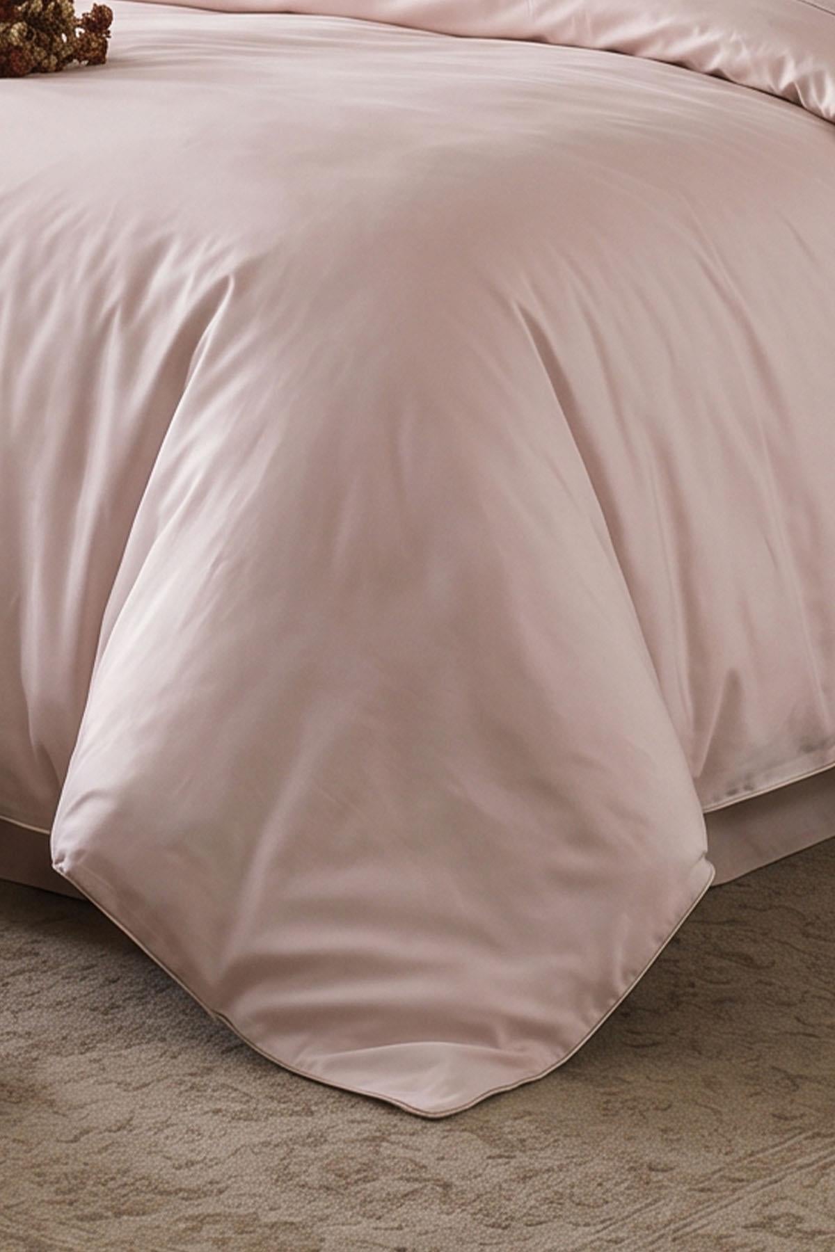 Alix Piped Cotton Satin Double 6-Piece Duvet Cover Set
