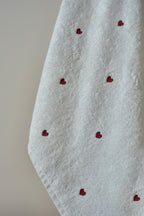 Amore Heart Embroidered Hand Towel (30 x 50 cm)