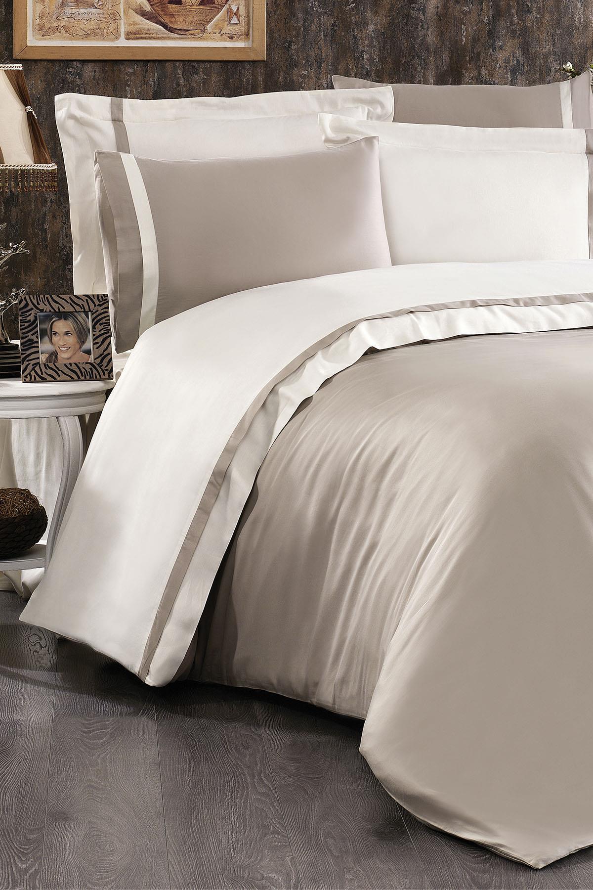 Elite 100% Cotton Satin Single 4-Piece Duvet Cover Set