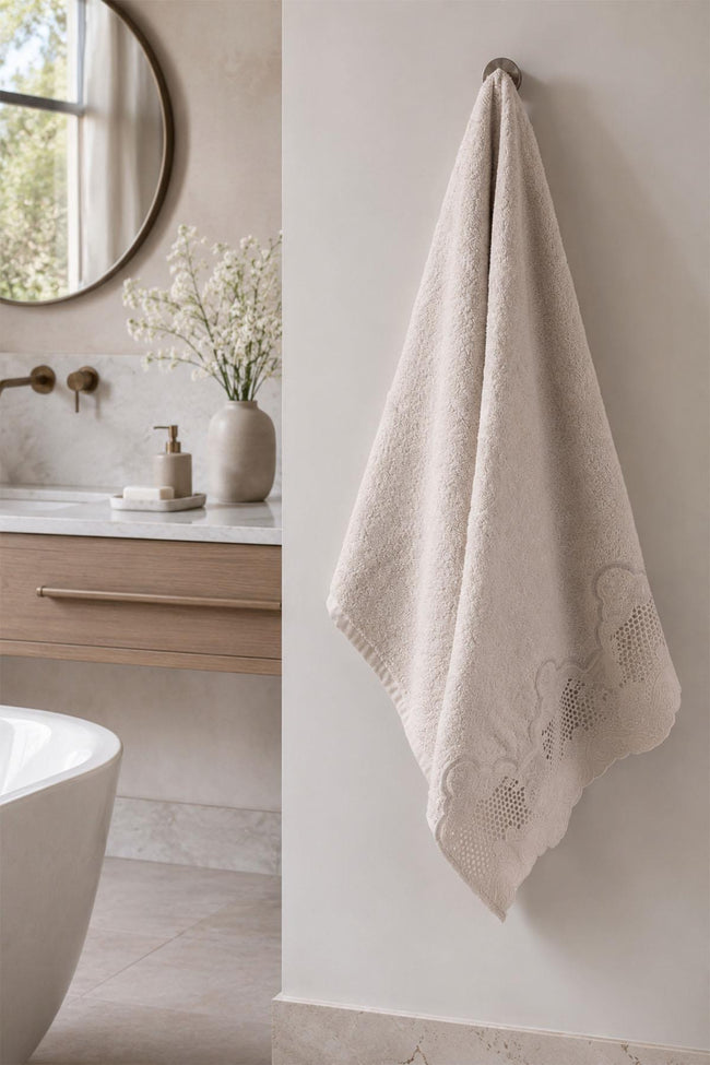 Iris Embroidered Face Towel (50 x 90 cm)