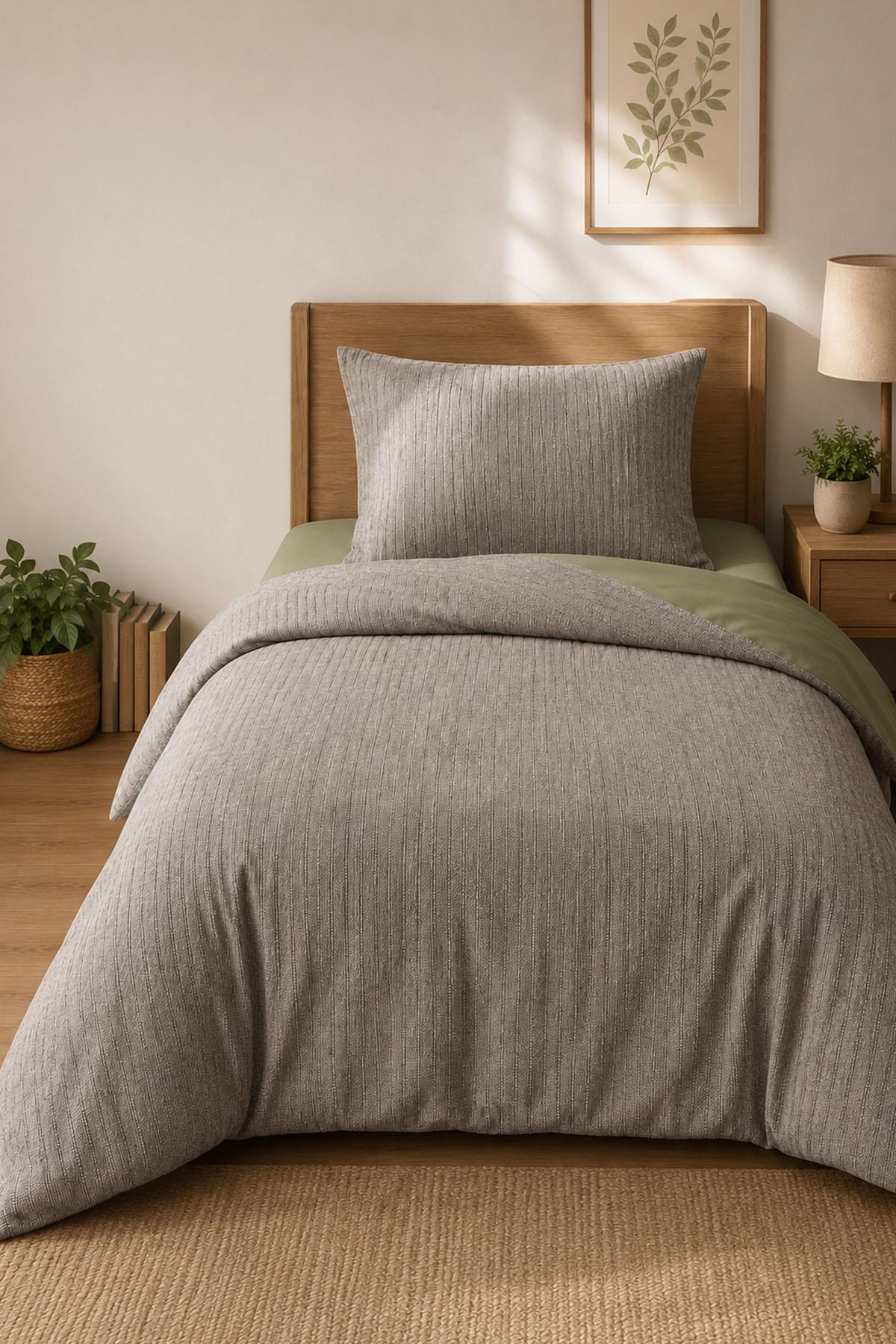 Lozano Striped 100% Cotton Twin 3-Piece Duvet Cover Set