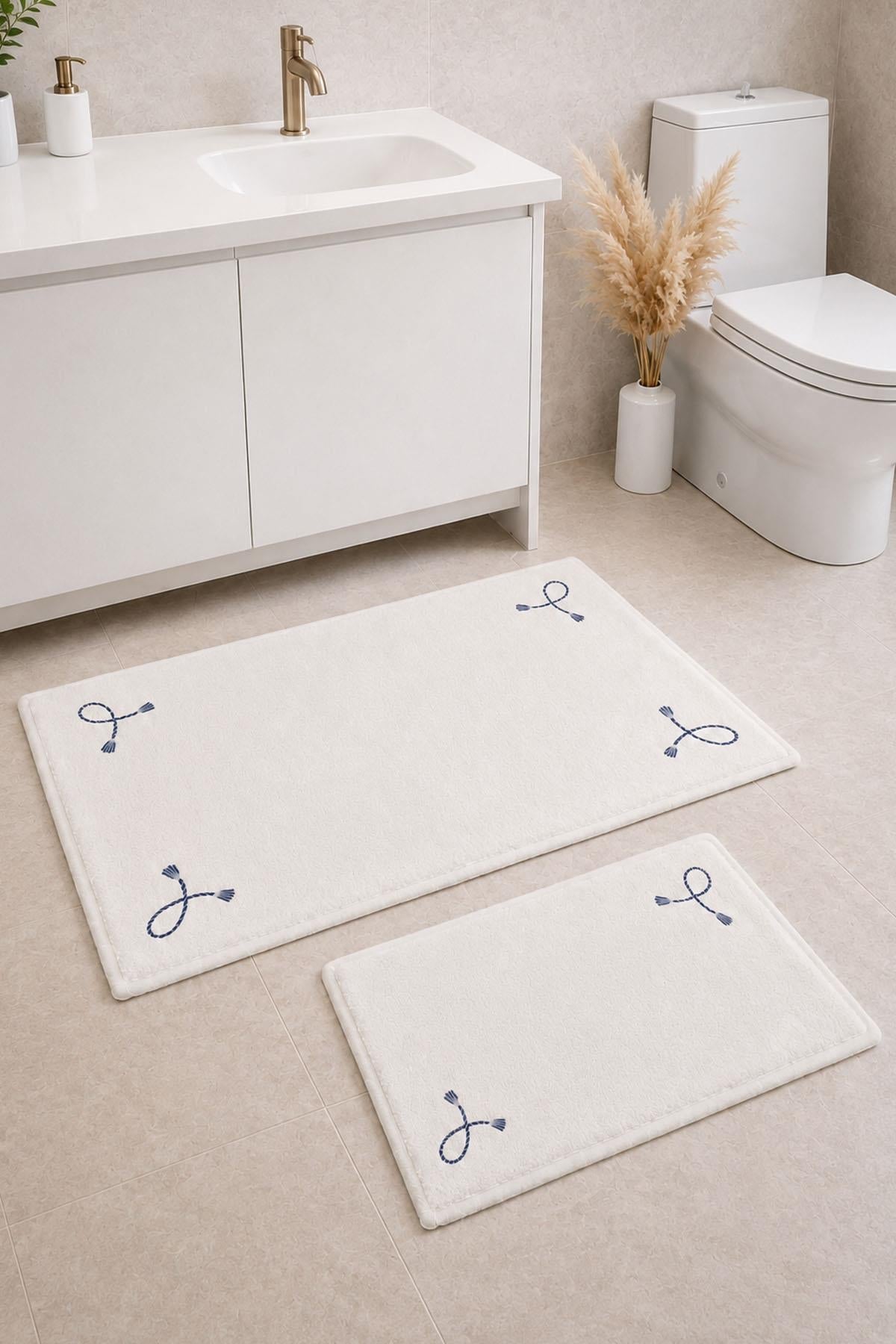 Roman Embroidered 2-Piece Mat Set (60 x 100 cm)
