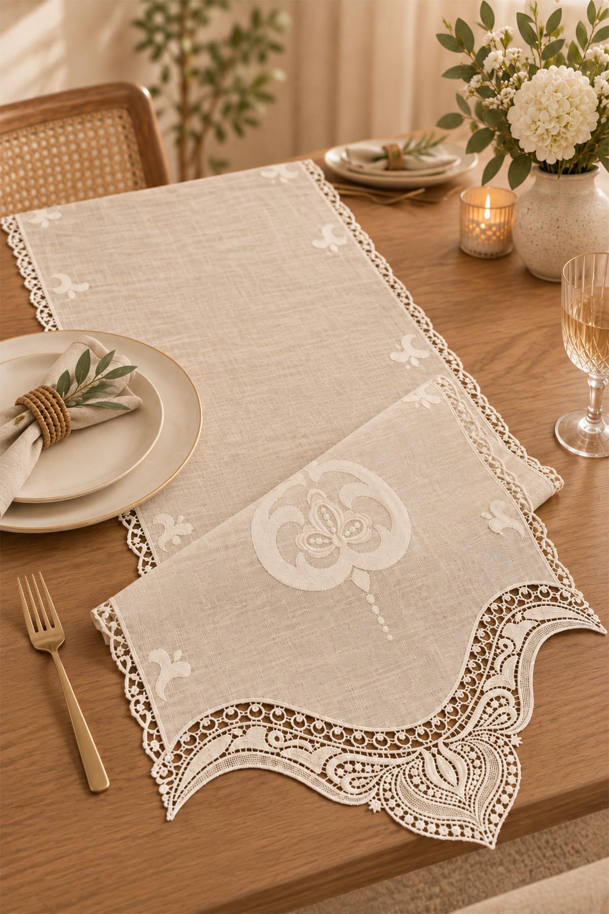 Sultan Embroidered Stain-Resistant, Easy-to-Care Runner (40 x 140 cm)