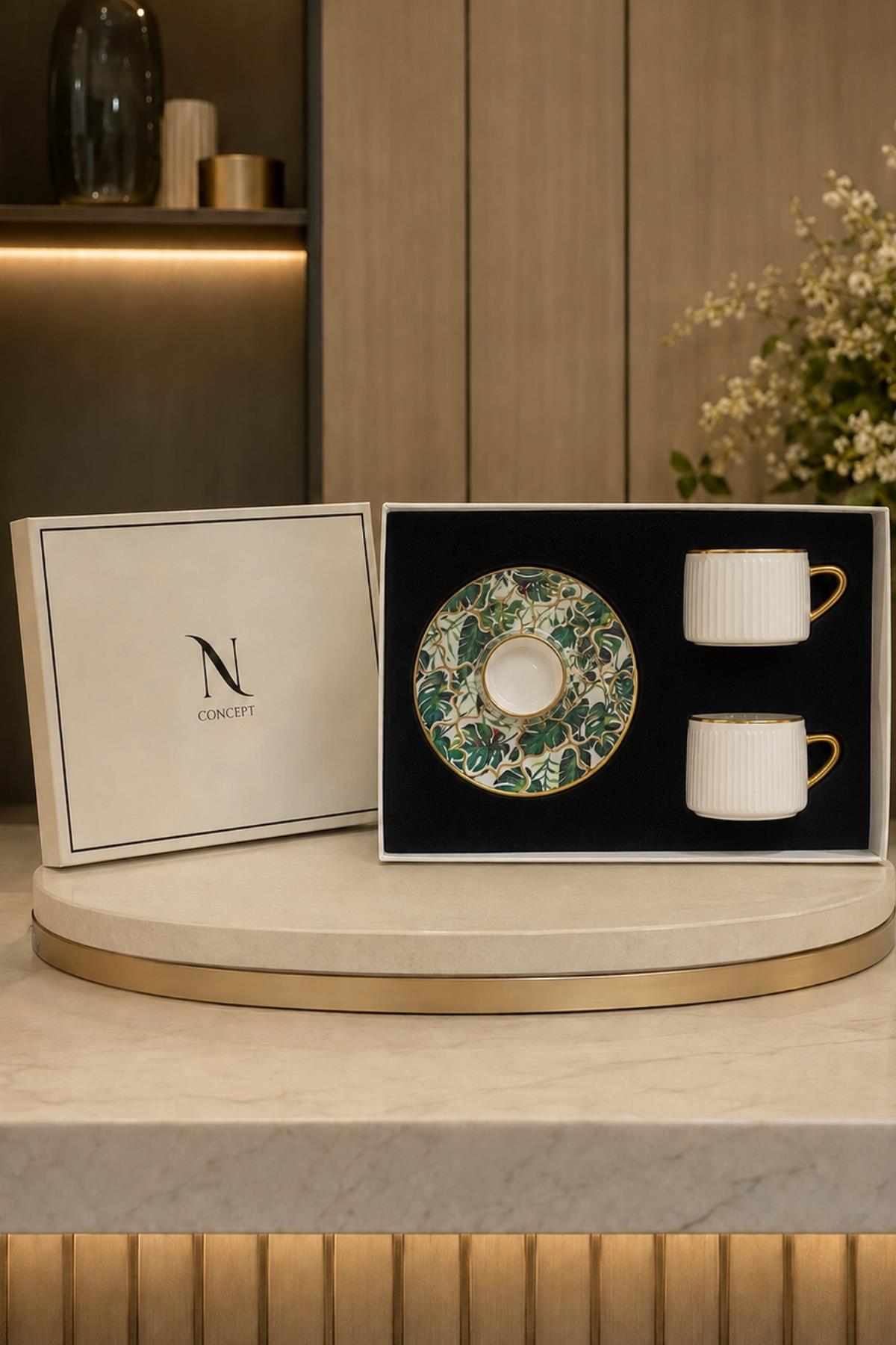Verde Luxe 24K Gold Plated 2-Piece Premium Coffee Cup Set