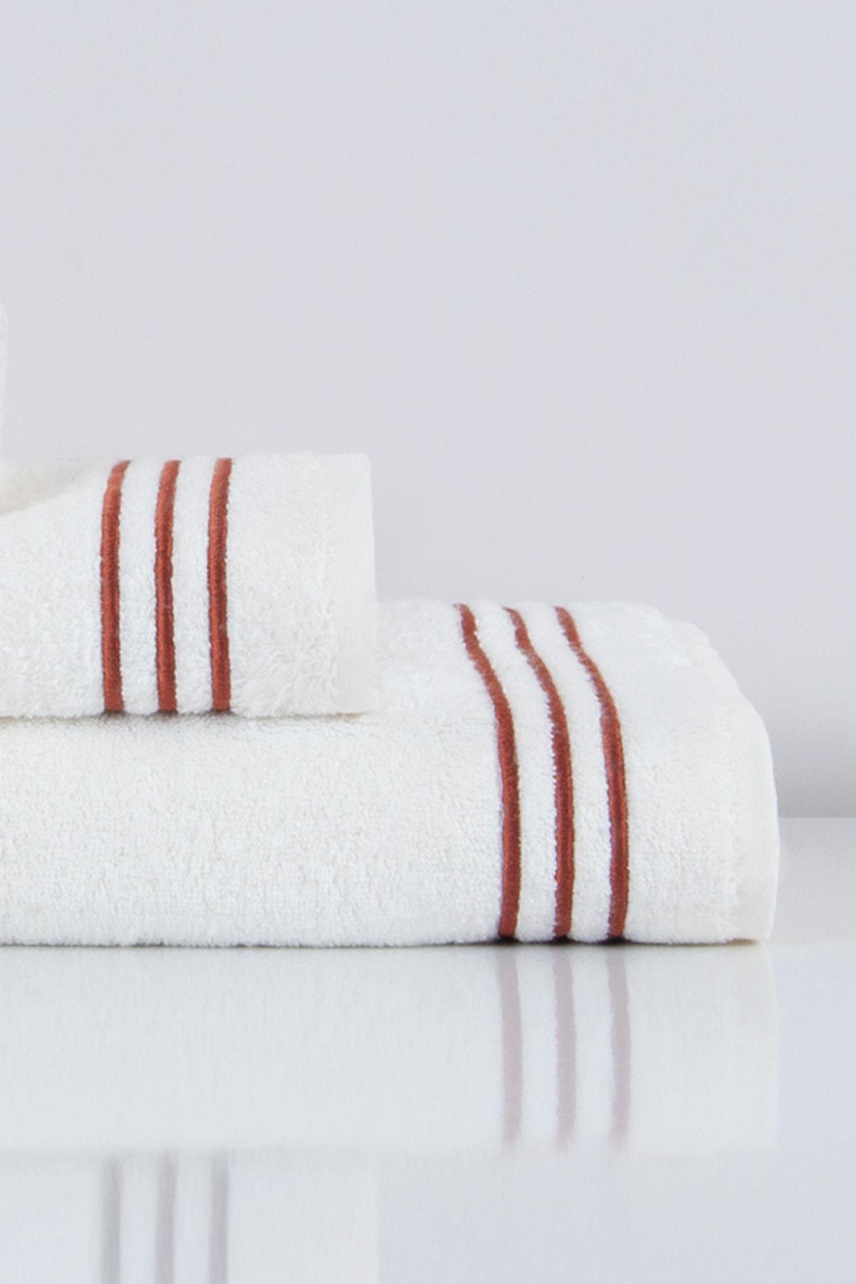 Zen Line Embroidered Hand Towel (30 x 50 cm) - Nazik Home - Value for My Home!